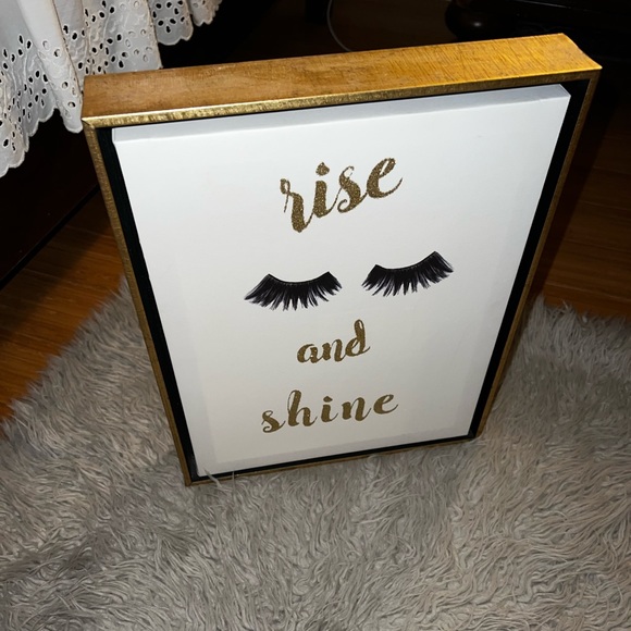 Rise and shine eyelashes wall art - Picture 2 of 8